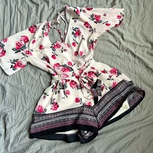 Floral Bohemian Boutique Romper from Francesca’s